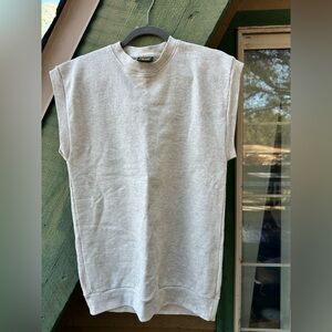 Rare True Vintage Deadstock Diagonal Waffle-Weave Fleece Muscle Sweatshirt